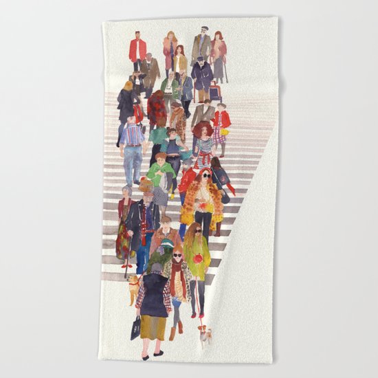 Zebra crossing Beach Towel