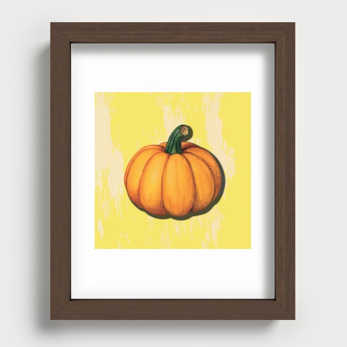 Pumpkin Recessed Framed Print
