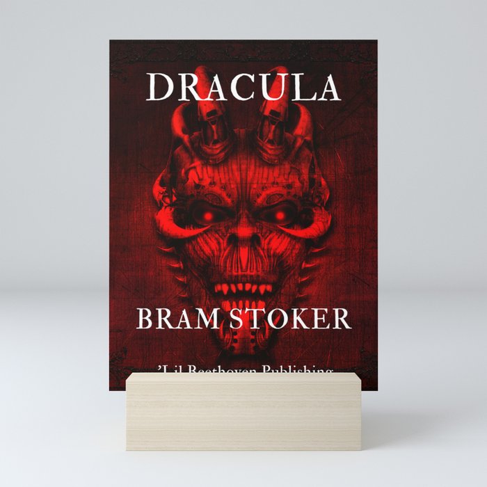 Dracula by Bram Stoker book jacket cover by 'Lil Beethoven Publishing vintage poster / posters Mini Art Print