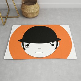 Clocky orange Rug