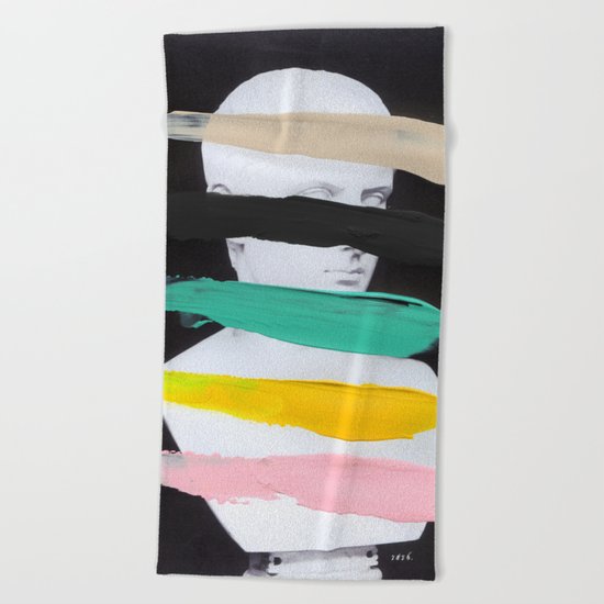 Untitled (Finger Paint 1) Beach Towel