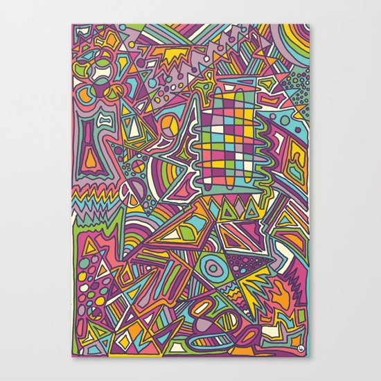 Colourful Chaos Canvas Print
