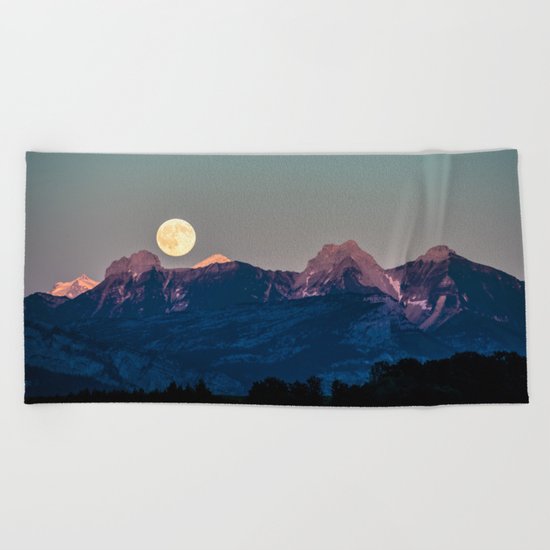 The Rising Moon Beach Towel