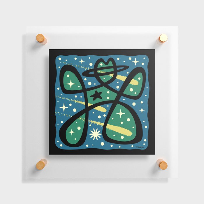 Space Cowboy Floating Acrylic Print