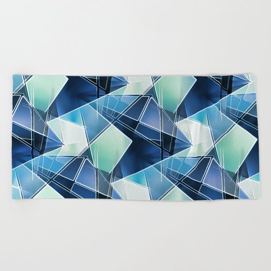 Iced Geometric Beach Towel