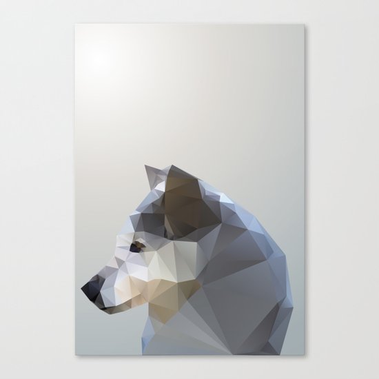 GEO - WINTER FOX Canvas Print