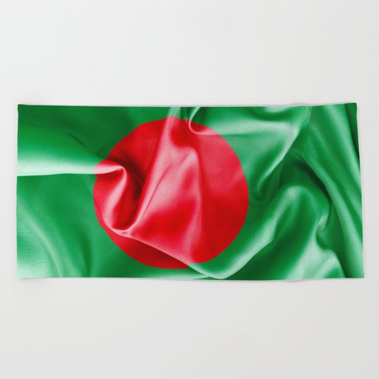 Bangladesh Flag Beach Towel
