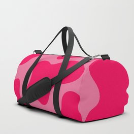 Cute Pink Cow Print Duffle Bag