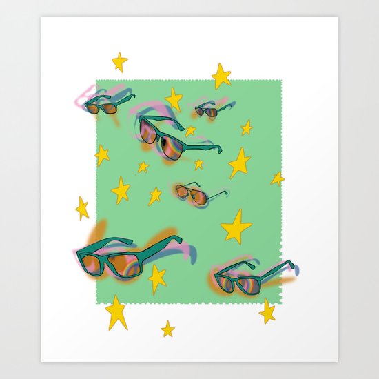 summer stamp Art Print