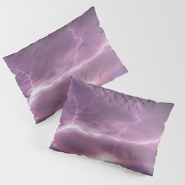 Lightning Strikes in a Purple Sky Pillow Sham