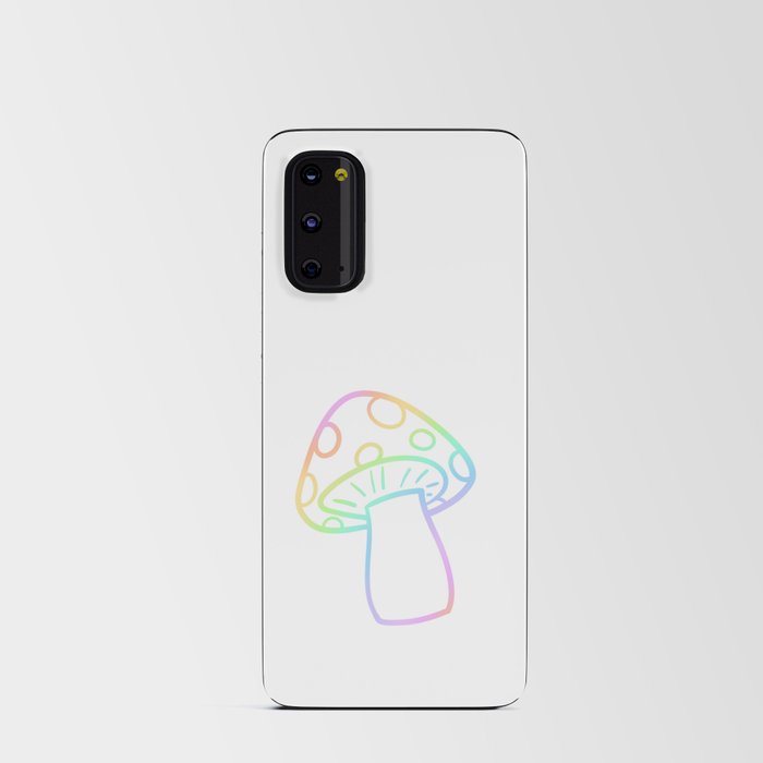 Pastel Rainbow Gradient Mushroom Android Card Case
