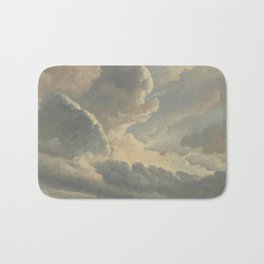 Study of Clouds with a Sunset near Rome Bath Mat | Vintage, Skyscape, Sunset, Sky, Painting, Rome, Landscape, Museum, Sunrise, Nature 