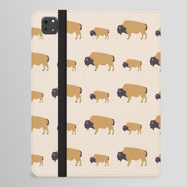 Bison And Baby (Autumn) iPad Folio Case