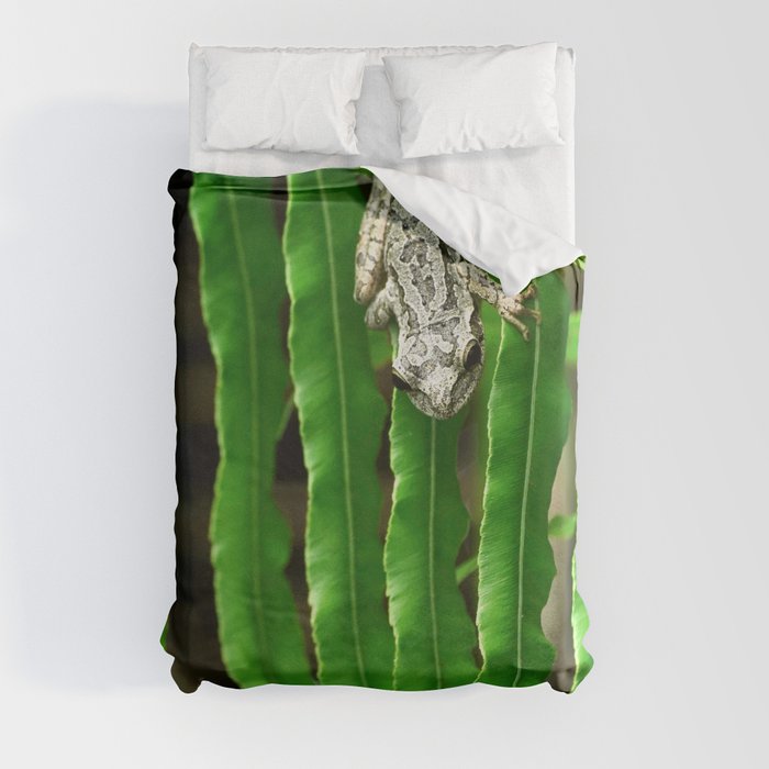 Frog Jump Ready To Happen Duvet Cover