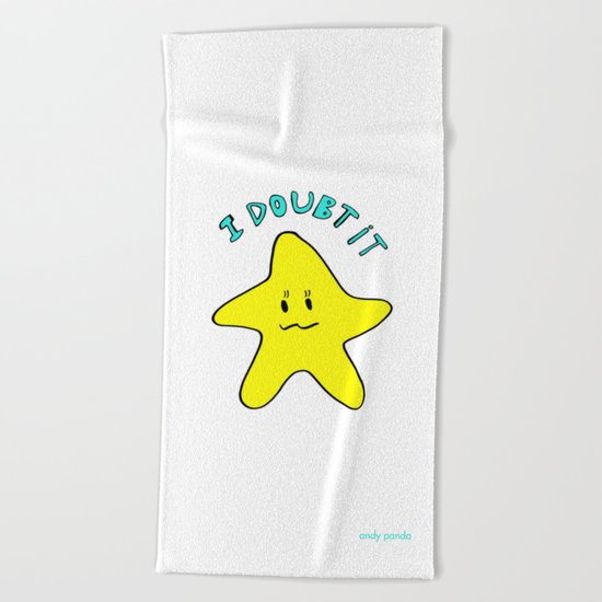 Skeptical star Beach Towel