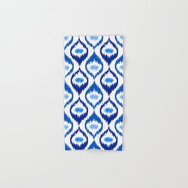 IKAT pattern, indigo blue and white, 07 Hand & Bath Towel