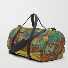 Vincent van Gogh "Olive trees on a hill" Duffle Bag