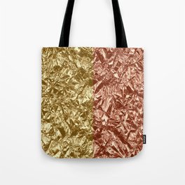 Gold Orange Foil Modern Collection Tote Bag