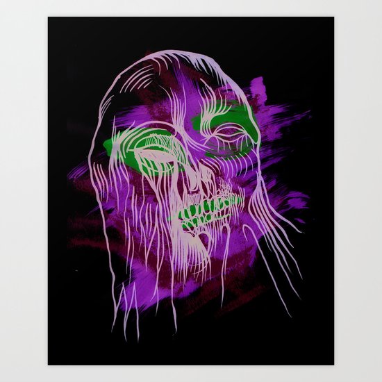 Face Illustration 13 Art Print