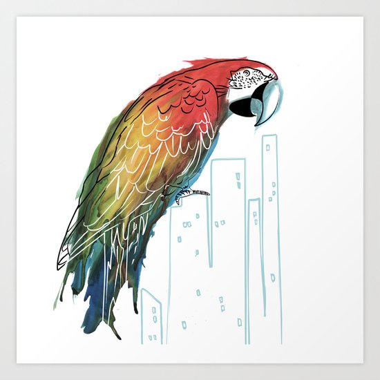 Polly in the City Art Print
