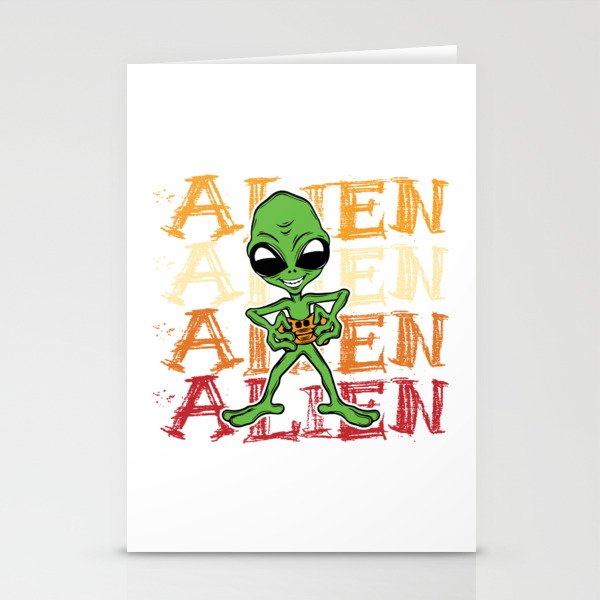 Funny Alien Stationery Cards