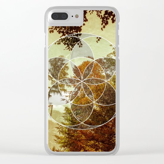 Autumn Meditation Clear iPhone Case