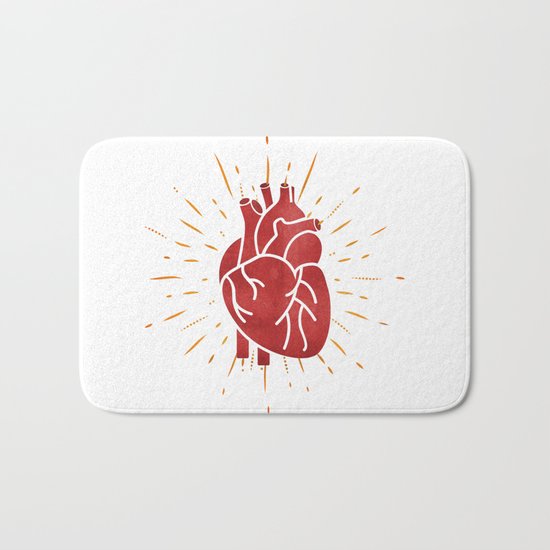 Heart Bath Mat