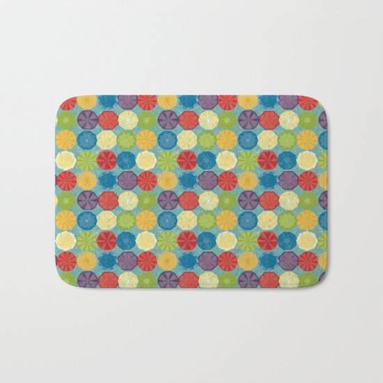 round and colour 6 Bath Mat