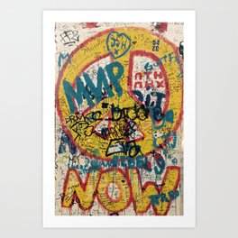 the Berlin wall Art Print