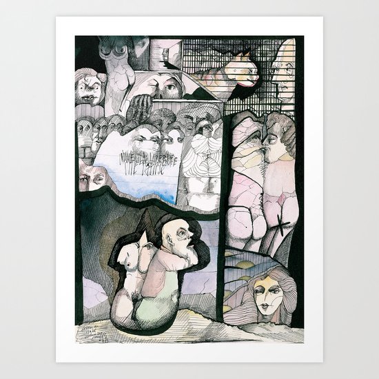 Renting house Art Print