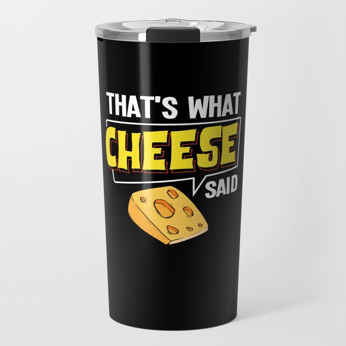 Cheese Board Sticks Vegan Funny Puns Travel Mug