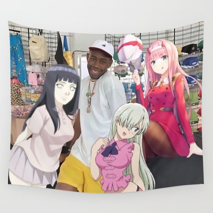 Anime girl tapestry new arrivals