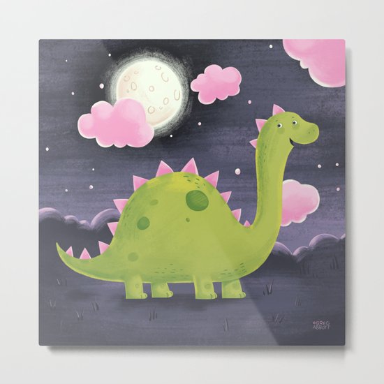 Gus the Dinosaur Metal Print
