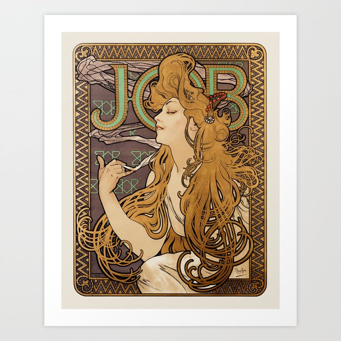 Job - Alphonse Mucha- 1896 Art Print