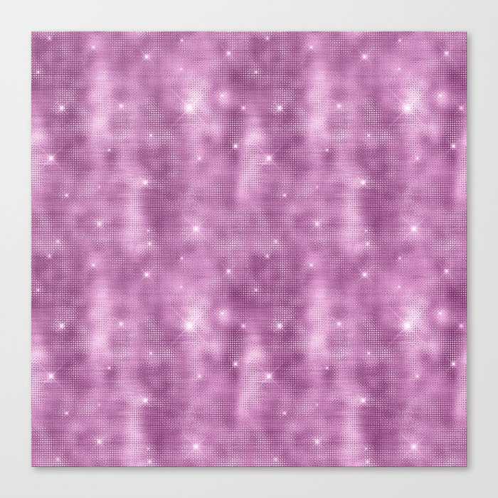 Glam Mauve Diamond Shimmer Glitter Canvas Print