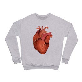 Anatomical Human Heart - Peach/Pink Version Crewneck Sweatshirt