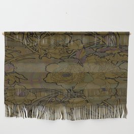 Alphonse mucha - flowers textile,01 Wall Hanging