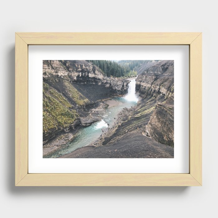 Ram Falls Recessed Framed Print