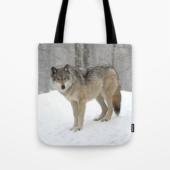 A lone wolf Tote Bag