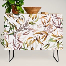 Painting colorful leaves 78 Credenza