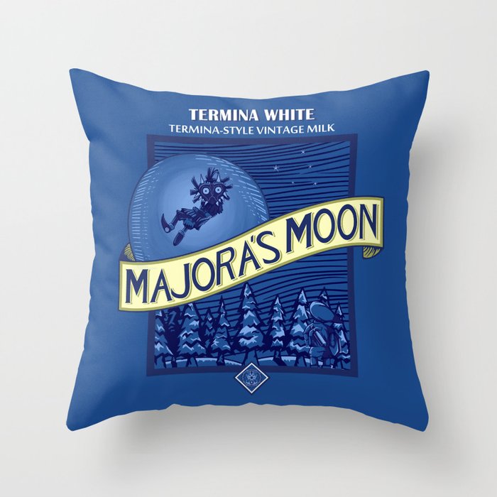 Majora's Moon Throw Pillow