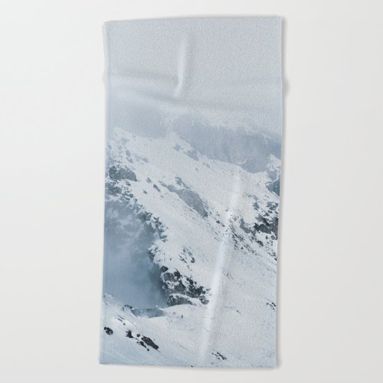 Old Mountain - Minimalist Landscape Photography Beach Towel