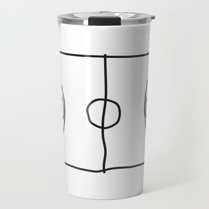 Basketball In Lines Travel Mug By Santana100 Society6