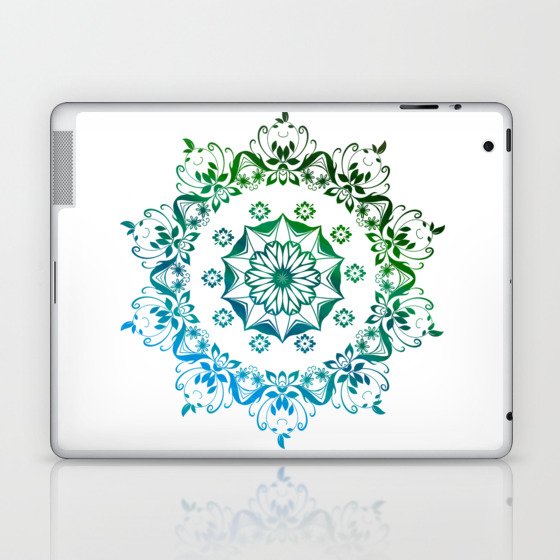 Zozo green mandala  Laptop & iPad Skin