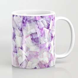 Geometric Stacks Mini Purple Coffee Mug