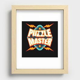 Puzzle Master Jigsaw Puzzle Hobby Game Recessed Framed Print