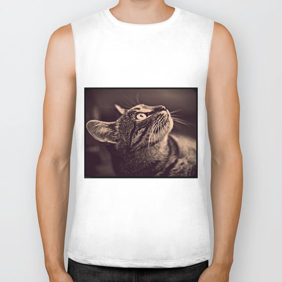 Retro Cat Biker Tank
