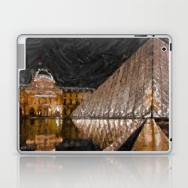 The Louvre by Night Laptop Skin