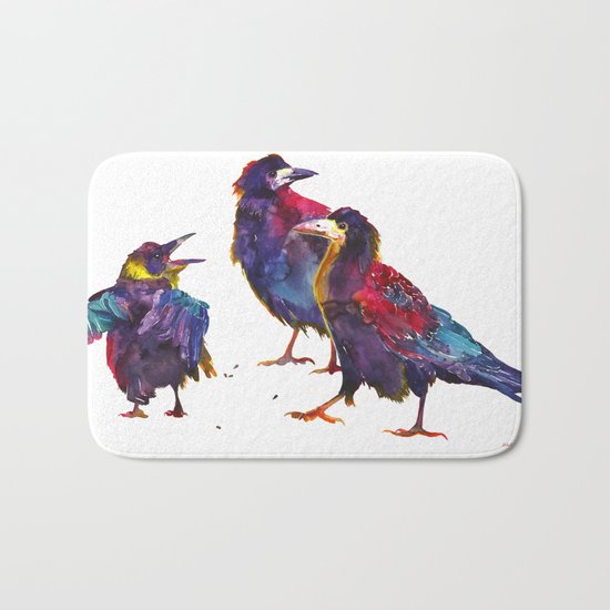 Ugly birds Bath Mat
