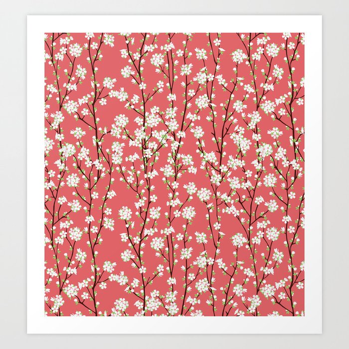 Go Orient Cherry Blossoms Art Print
